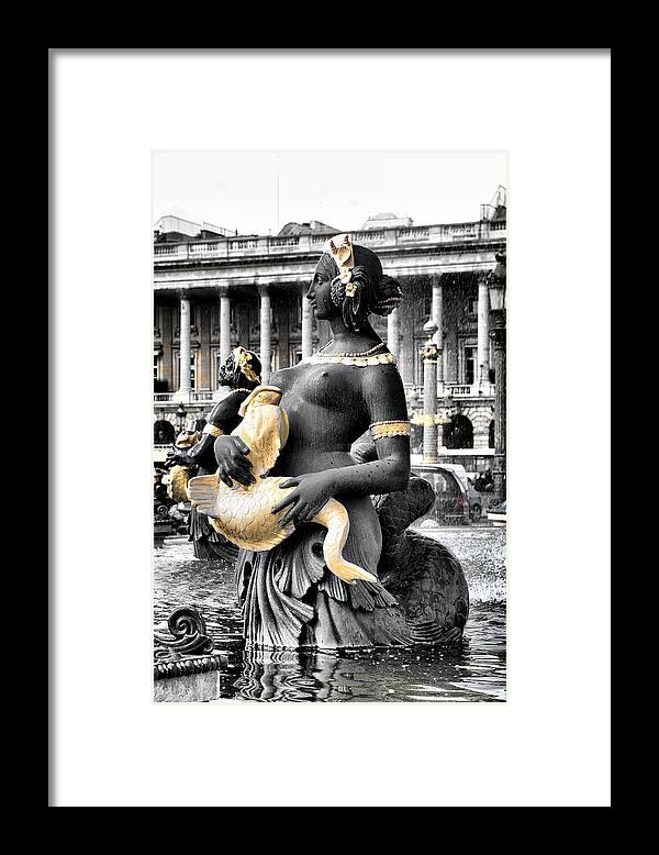 Fountain Framed Print featuring the photograph Lady of the Fountain #1 by Greg Sharpe
