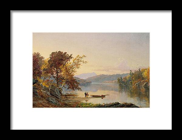 Cropsey Framed Print featuring the painting Lake George by Jasper Francis Cropsey