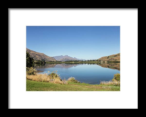 Arrowtown Framed Print featuring the photograph Lake Hayes in New Zealand #1 by Didier Marti