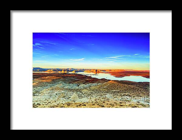 Lake Powell Framed Print featuring the photograph Lake Powell Sunset #3 by Raul Rodriguez