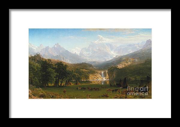 Art Framed Print featuring the painting Lander's Peak #1 by Celestial Images