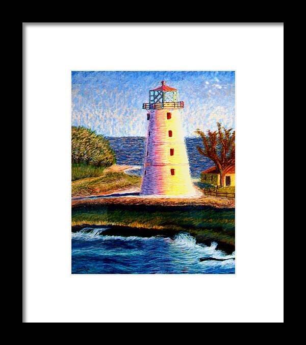 Light House Framed Print featuring the painting Light House #1 by Stan Hamilton