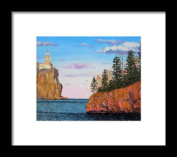 Light House Framed Print featuring the painting Light House V #1 by Stan Hamilton
