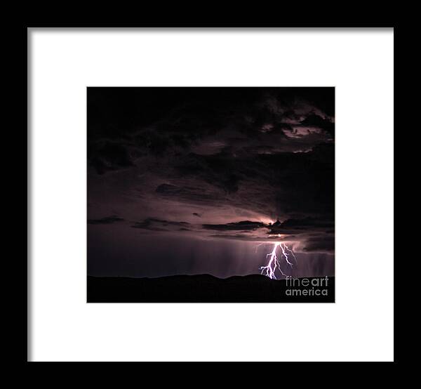 Lightning Framed Print featuring the photograph Lightning #2 by Mark Jackson