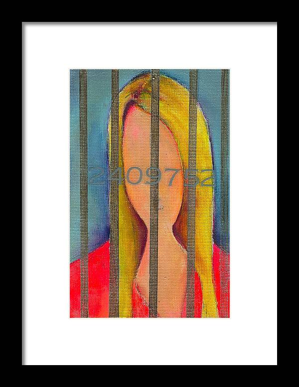Girl Framed Print featuring the painting Lindsays Lows #1 by Ricky Sencion