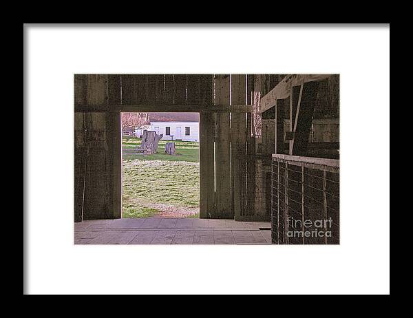 Landscape Framed Print featuring the photograph Looking Out #2 by Joyce Creswell