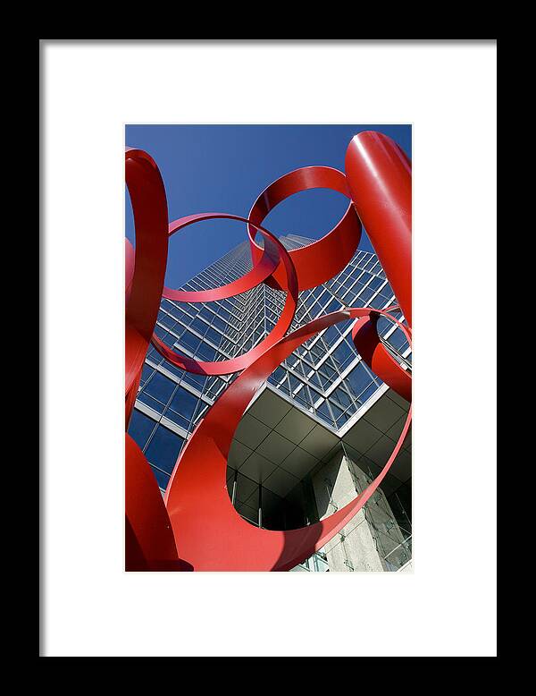 Photography Framed Print featuring the photograph Low Angle View Of A Sculpture In Front #1 by Panoramic Images