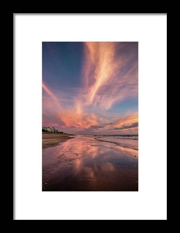 Clouds Framed Print featuring the photograph Low Tide Mirror #1 by Debra and Dave Vanderlaan