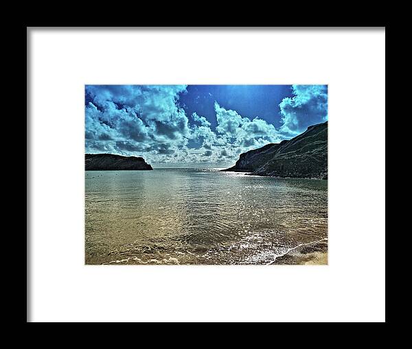 Seascapes Framed Print featuring the photograph Lulworth Cove by Richard Denyer