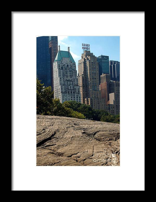 Rock Framed Print featuring the photograph Manhattan Schist #1 by John Kaprielian