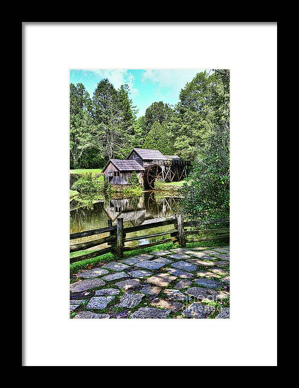 Paul Ward Framed Print featuring the photograph Marby Mill Pathway #2 by Paul Ward
