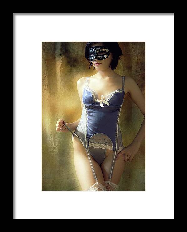 Masque. Mask Framed Print featuring the photograph Masque #1 by Hugh Smith