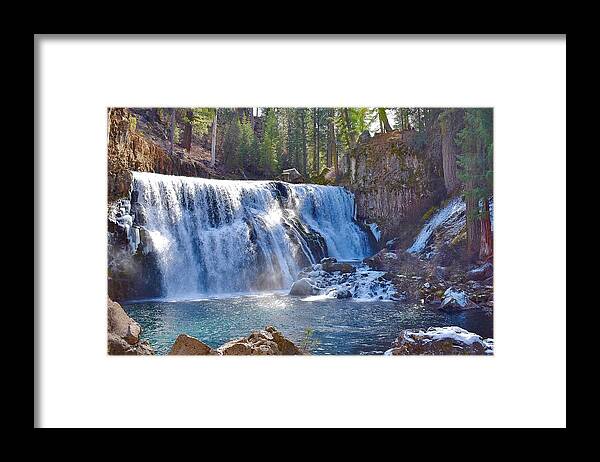 Mccloud Falls Framed Print featuring the photograph McCloud River Falls #1 by Maria Jansson