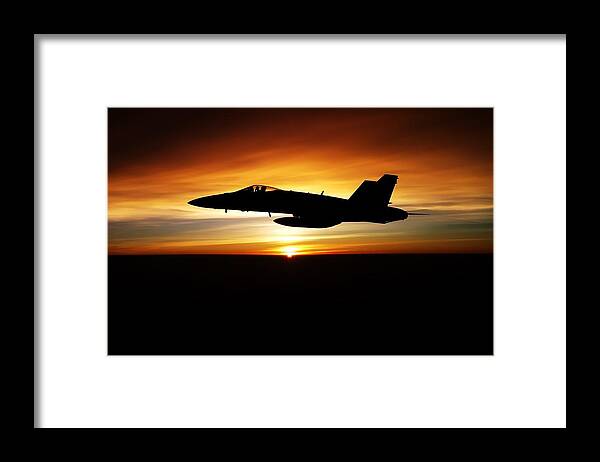 Mcdonnell Douglas F/a-18 Hornet Framed Print featuring the photograph McDonnell Douglas F/A-18 Hornet #1 by Mariel Mcmeeking