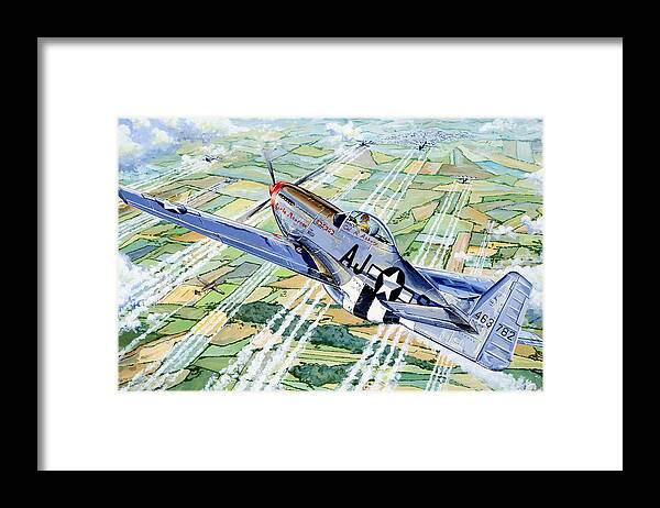 P-51 Framed Print featuring the painting Merle Maureen #1 by Charles Taylor