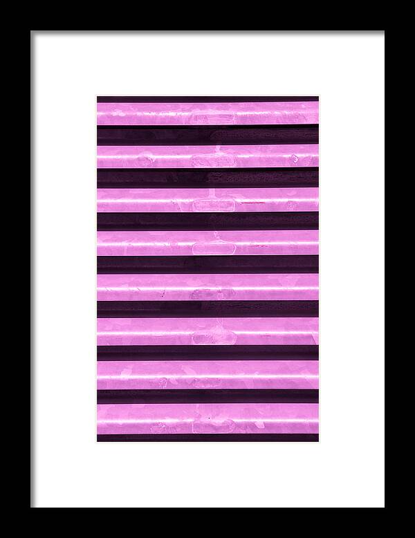 Abstract Framed Print featuring the photograph Metal bars #1 by Tom Gowanlock