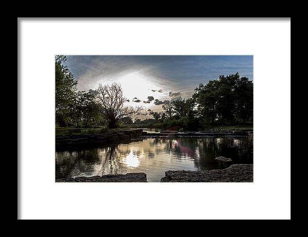 Sunset Framed Print featuring the photograph Midwest Sunset #1 by Mike Dunn