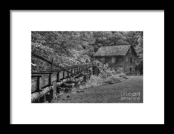 Reid Callaway Historic Mingus Mil Artl Framed Print featuring the photograph Mingus Mill 3 Mingus Creek Great Smoky Mountains Art #1 by Reid Callaway