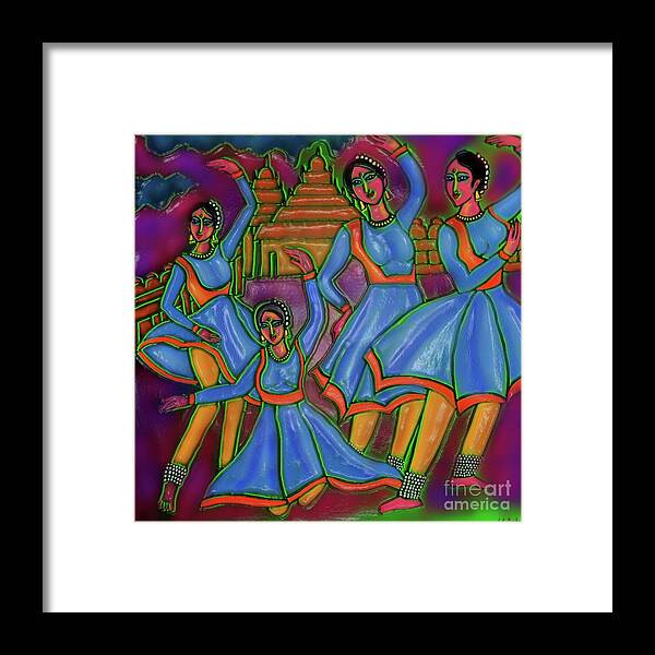 Monsoon Painting Framed Print featuring the digital art Monsoon Ragas by Latha Gokuldas Panicker