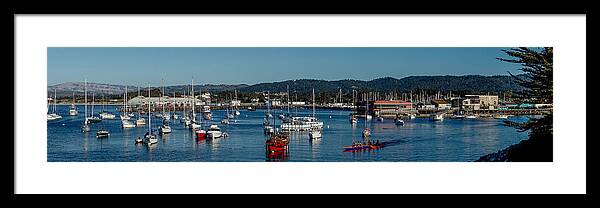 Panoramic Framed Print featuring the photograph Monterey Day by Derek Dean