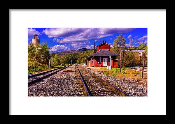 Fall Foliage Framed Print featuring the photograph Montpelier Vermont #1 by New England Photography