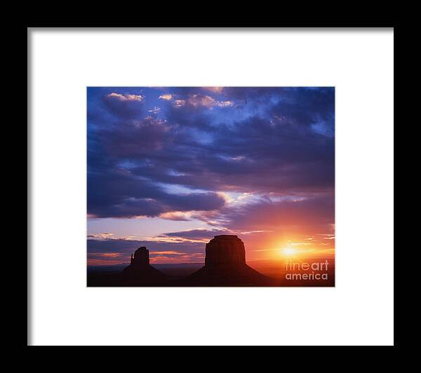 Landscape Framed Print featuring the photograph Monument Valley #1 by Dennis Flaherty