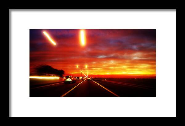 Sunrise Framed Print featuring the photograph Morning Rush #1 by Stoney Lawrentz