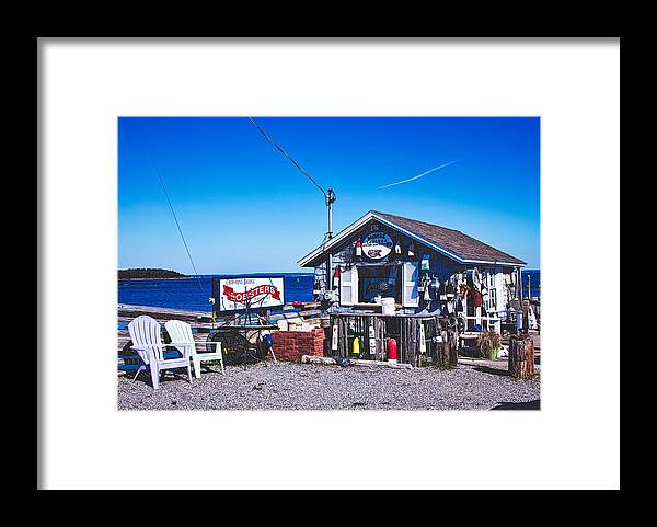 Morse Lobster Shack Framed Print featuring the photograph Morse Lobster Shack #1 by Mountain Dreams
