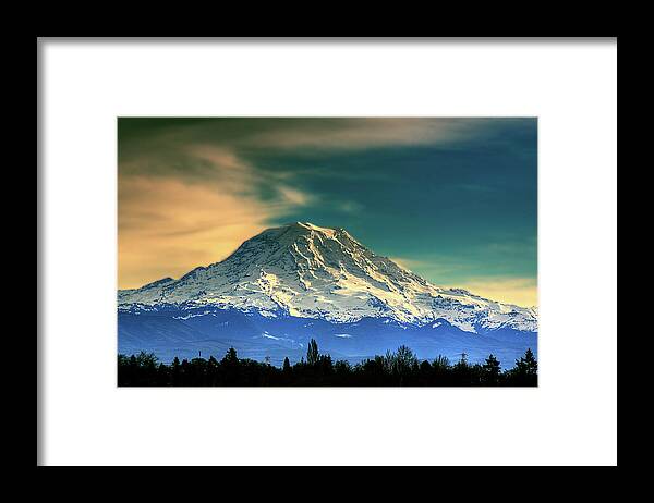Mount Rainier Framed Print featuring the photograph Mount Rainier by David Patterson