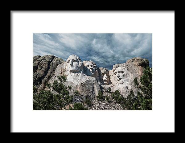 Mt. Rushmore Framed Print featuring the photograph Mount Rushmore II by Tom Mc Nemar