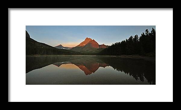 Mountain Framed Print featuring the photograph Mount Wilbur, Glacier National Park #1 by Jedediah Hohf
