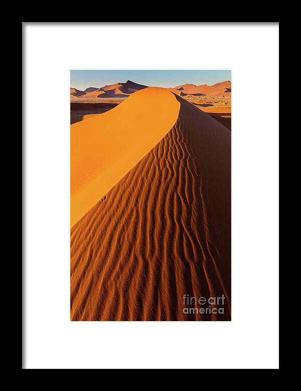 Africa Framed Print featuring the photograph Namib Dune #1 by Inge Johnsson