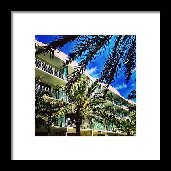 Miamiarchitecturephotography Framed Print featuring the photograph National Hotel, Miami Beach #1 by Juan Silva