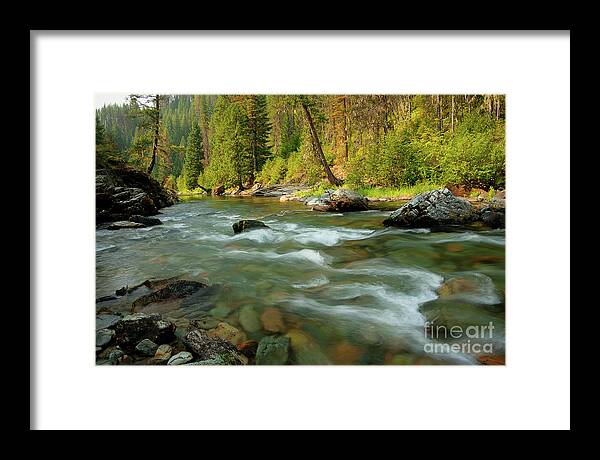 Idaho Framed Print featuring the photograph North Fork of the St. Joe #1 by Idaho Scenic Images Linda Lantzy