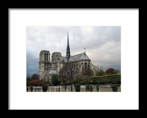 Paris Framed Print featuring the photograph Notre Dame Cathedral In Paris, France #1 by Rick Rosenshein