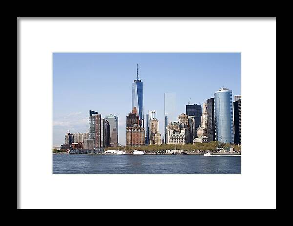 Nyc Skyline Framed Print featuring the photograph NYC Skyline #1 by Flavia Westerwelle