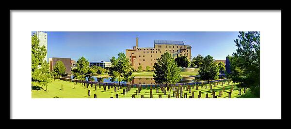 National Framed Print featuring the photograph Oklahoma City National Memorial #1 by Ricky Barnard