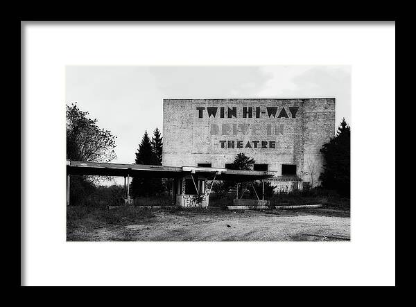 Drive-in Theatre Framed Print featuring the photograph Old Drive In Theatre #1 by Mountain Dreams