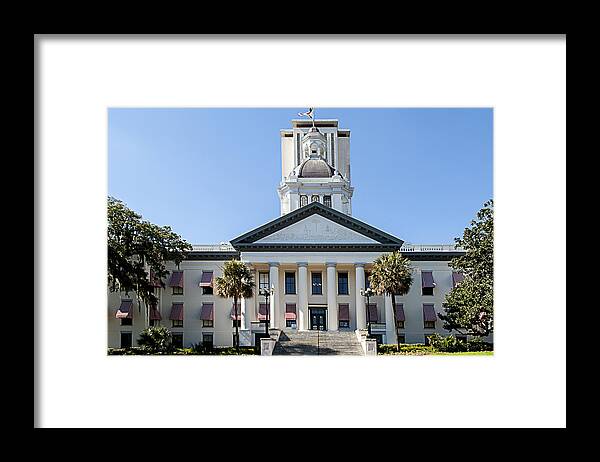 Old Florida Capitol Framed Print featuring the photograph Old Florida Capitol #1 by Frank Feliciano