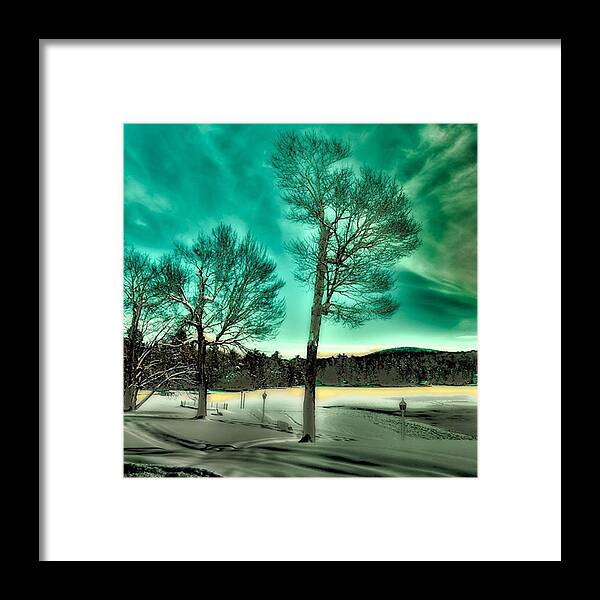  Framed Print featuring the photograph Old Forge Pond In Old Forge Ny #1 by David Patterson