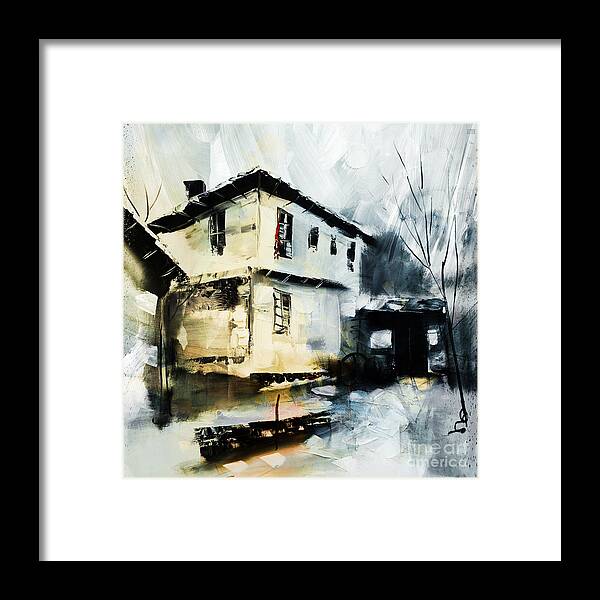 House Framed Print featuring the painting old House #2 by Gull G