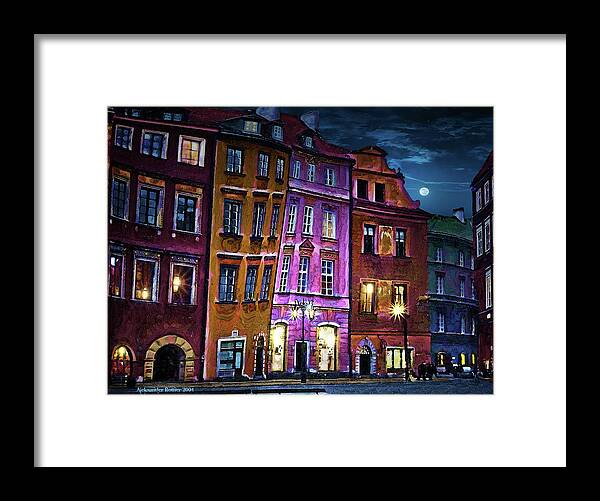 Old Town Framed Print featuring the photograph Old Town in Warsaw #5 #1 by Aleksander Rotner