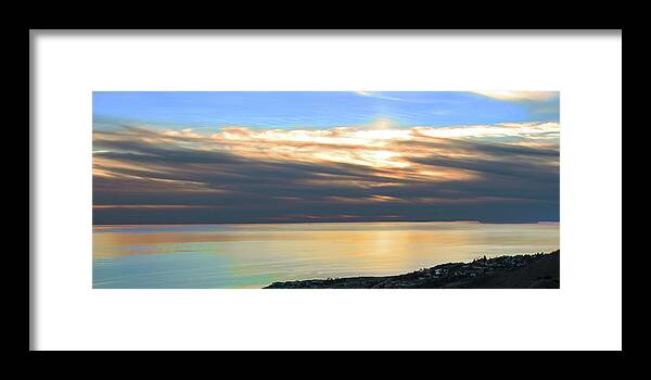 Sunset Framed Print featuring the photograph Ominous Sunset by Ed Clark