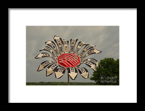 Signs Framed Print featuring the photograph One Way by Bob Sample