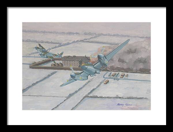 Aviationart Framed Print featuring the painting Operation Jericho #1 by Murray McLeod
