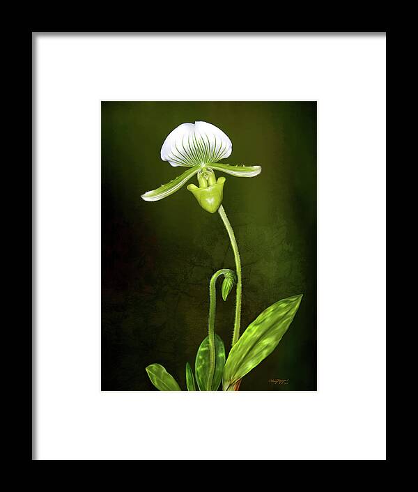 Orchid Framed Print featuring the digital art Orchid #1 by Thanh Thuy Nguyen