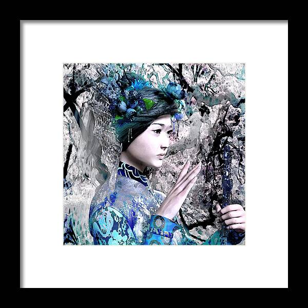 Our Lady Of China Framed Print featuring the digital art Our Lady of China 7 #1 by Suzanne Silvir