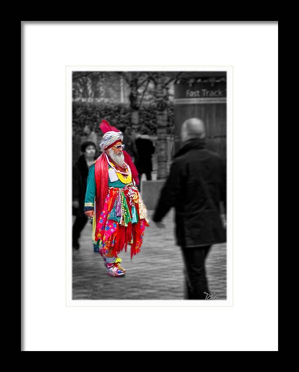London Framed Print featuring the photograph Overdressed in London #1 by Peggy Dietz