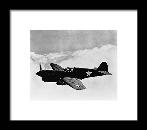 Ww2 Framed Print featuring the photograph P-40 Warhawk by War Is Hell Store