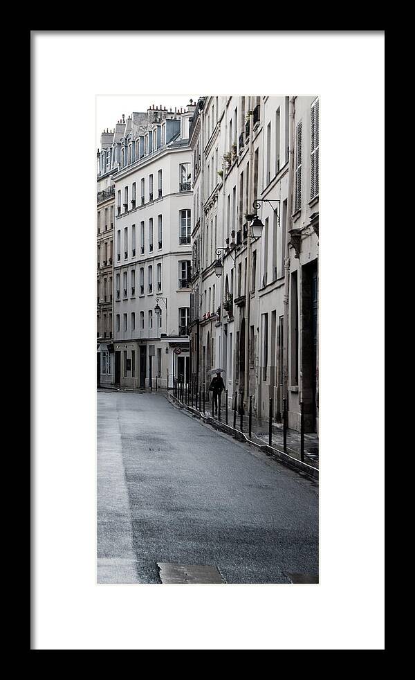 Paris Framed Print featuring the photograph Paris Neighborhood - Marais - No Right Turn #1 by Jani Freimann